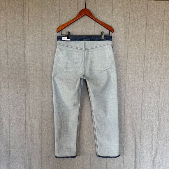 Gap Cheeky Straight High Rise Dark Indigo Blue Denim Button Fly Jeans Size 12 - Picture 7 of 14